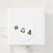 Witte origami kerst bedankjes labels (In situ)