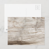 Witte oude eikenhout briefkaart (Voorkant / Achterkant)
