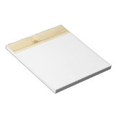 Witte oude eikenhout notitieblok (Schuin)
