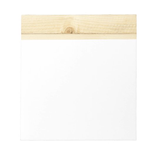 Witte oude eikenhout notitieblok (Voorkant)