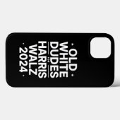 Witte Oude Kerels voor Harris Walz Democratische P Case-Mate iPhone Case (Achterkant (horizontaal))
