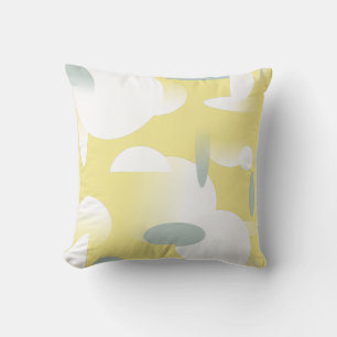 Witte ovaal cirkelvormig modelbuisje kussen