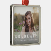 Witte overlay | Foto Afstuderen Metalen Ornament (Rechts)