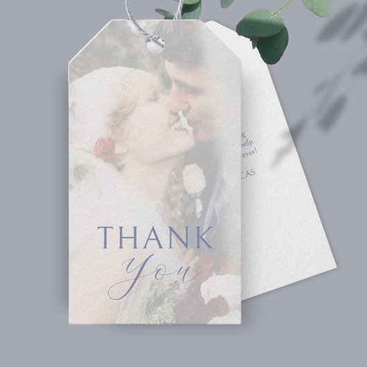 witte overlay | Paar foto bruiloft dank u Cadeaulabel