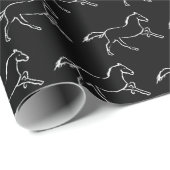 Witte paard cadeaupapier (Rol Hoek)