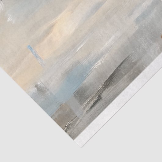 Witte Paard en Klein Meisje Decoupage Tissuepapier (Detail)