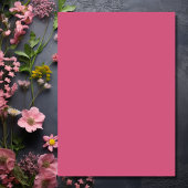 Witte Paard en Roze Bloemen Verjaardag Kaart