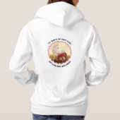 Witte Paard en Veulen  Hoodie (Achterkant)