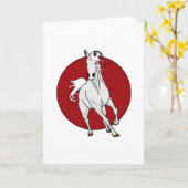 Witte Paard Kaart (Gele Bloem)