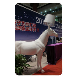 Witte Paard Lamp Magneet