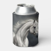 Witte Paard Mooie Koozie (Blikje Voorkant)