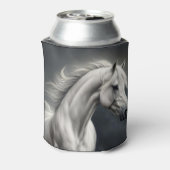 Witte Paard Mooie Koozie (Blikje Achterkant)