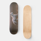 Witte paard persoonlijk skateboard (Voorkant)