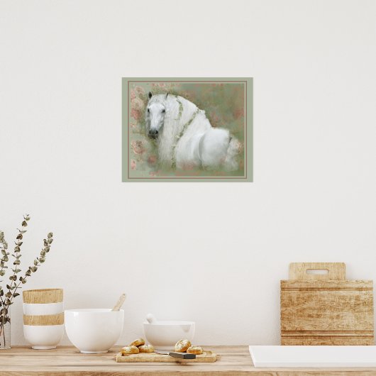 Witte Paard - Poster (Keuken)