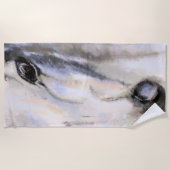 Witte Paard - Strandlaken (Voorkant)