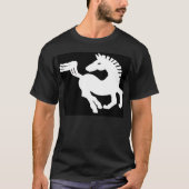Witte paard t-shirt (Voorkant)