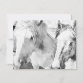 Witte Paard Uitvaart Foto Dank u Kaarten (Achterkant)