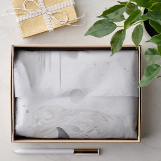 Witte Paard Waterverf Decoupage Tissuepapier (Geschenk)