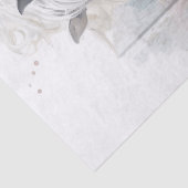 Witte Paard Waterverf Decoupage Tissuepapier (Detail)