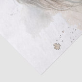 Witte Paard Waterverf Decoupage Tissuepapier (Detail)