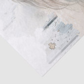 Witte Paard Waterverf Decoupage Tissuepapier (Detail)