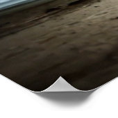 Witte paarden aan boord poster (Hoek)