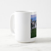 Witte paarden Coffee-Mok Koffiemok (Voorkant links)