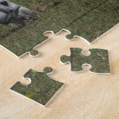  witte paarden legpuzzel (Zijkant)