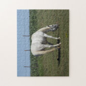  witte paarden legpuzzel (Verticaal)