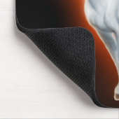 Witte paarden lopen muismat (Hoek)