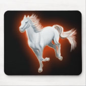 Witte paarden lopen muismat (Voorkant)