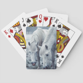 Witte paarden  pokerkaarten
