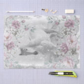 Witte paarden sneeuwwitje tissuepapier (Craft)