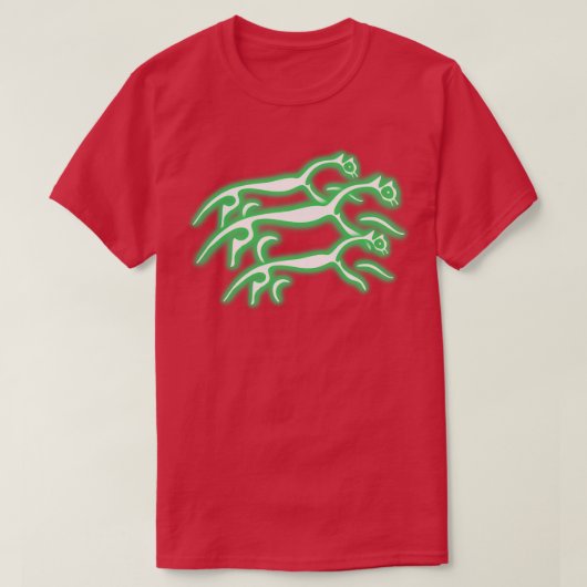 Witte paarden t-shirt (Design voorkant)