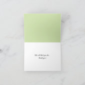 Witte Paardenbloem Dank Je Bedankkaart (Binnen)