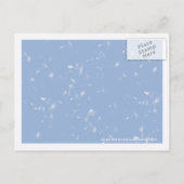 Witte paardenbloemen - Sla de datumkaarten op Aankondigingskaart (Achterkant)