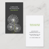 WITTE PAARDENBLOEMEN YOGA LERAAR, YOGA INSTRUCTEUR VISITEKAARTJE (Voorkant / Achterkant)