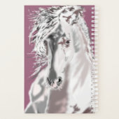 Witte Paardenplanner met Aangepaste Tekst Planner (Achterkant)
