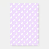 Witte Paarse Bunny Background Bunnies Post-it® Notes (Voorkant)