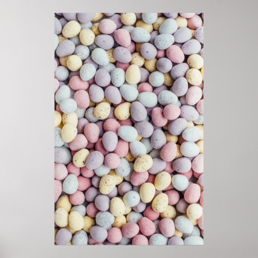 Witte, paarse en gele stenen poster (Voorkant)