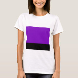 Witte, Paarse en zwarte ombre T-shirt