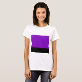 Witte, Paarse en zwarte ombre T-shirt (Voorkant volledig)