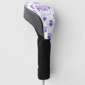 Witte Paarse getextureerde pagina Afdrukken op maa Golfheadcover (Schuin)