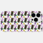 WITTE PAARSE GREEN GELLOW MARDI GRAS Case-Mate iPhone CASE (Achterkant (horizontaal))