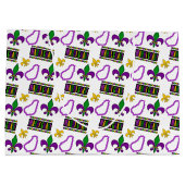 WITTE PAARSE GREEN GOLD MARDI GRAS BEADS GROOT CADEAUZAKJE (Achterkant)