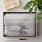  witte  Paarse iris Butterfly Japans Tissuepapier (Geschenk)