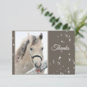 Witte paarse sneeuwvlokken Winterdieren Bedankt (Staand voorkant)