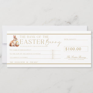 Witte Paascheque Cadeaubon Kaart