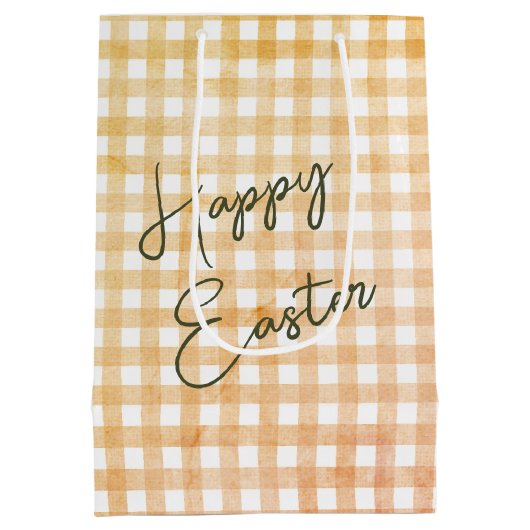 Witte paashaas in madeliefjes medium cadeauzakje (Achterkant)