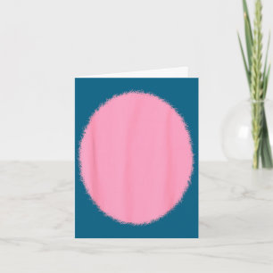 Witte paashaas konijn roze harige buik kaart